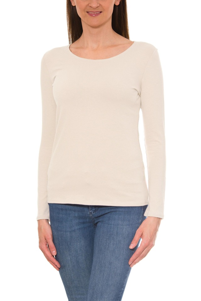 ALKATO Langarmshirt »Damenshirt Alkato Damen Langarm Shirt mit O-Ausschnitt«