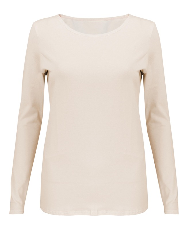 ALKATO Langarmshirt »Damenshirt Alkato Damen Langarm Shirt mit O-Ausschnitt«