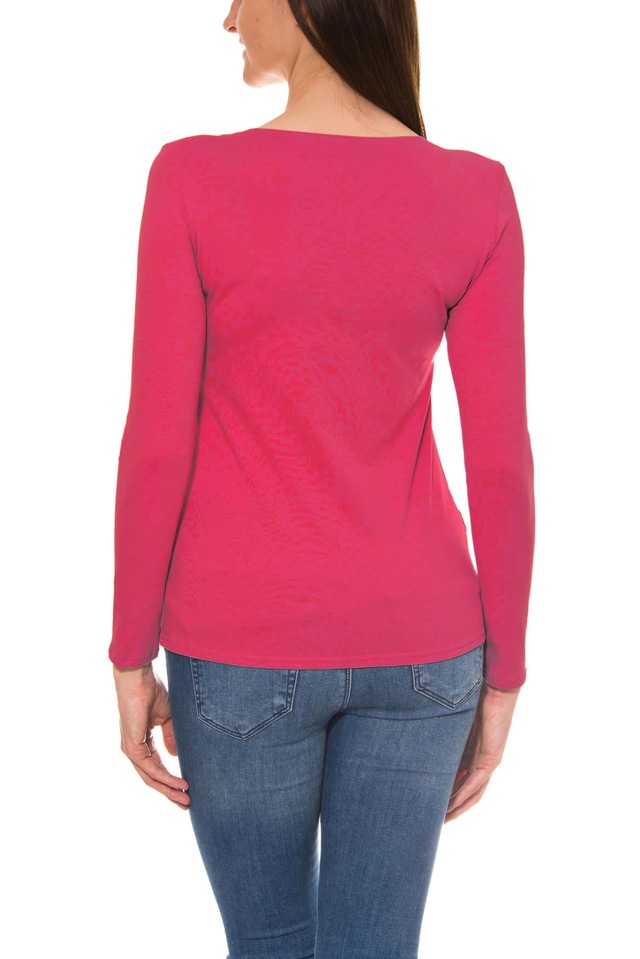 ALKATO Langarmshirt »Damenshirt Alkato Damen Langarm Shirt mit O-Ausschnitt«