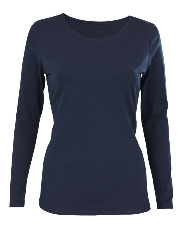 ALKATO Langarmshirt »Damenshirt Alkato Damen Langarm Shirt mit O-Ausschnitt«
