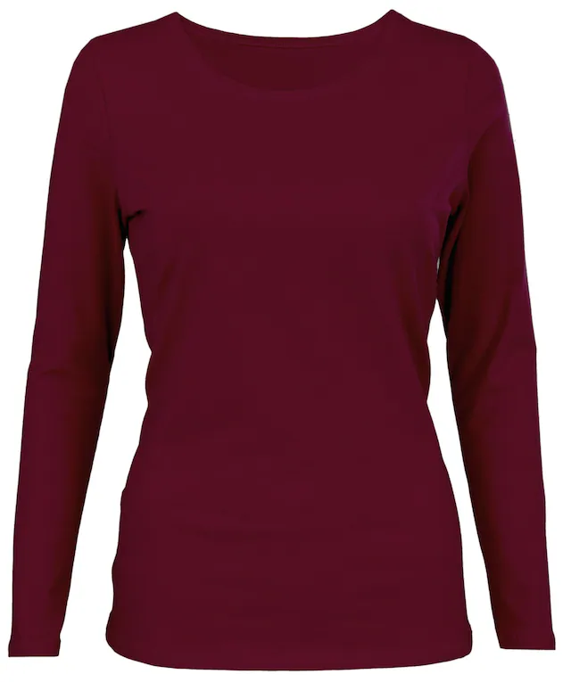ALKATO Langarmshirt »Damenshirt Alkato Damen Langarm Shirt mit O-Ausschnitt«