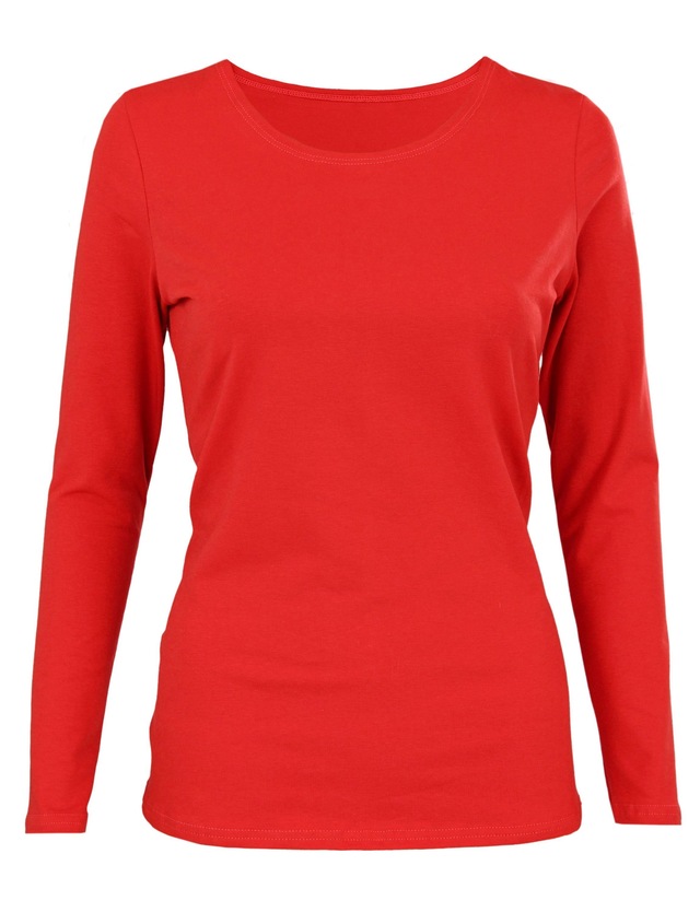 ALKATO Langarmshirt »Damenshirt Alkato Damen Langarm Shirt mit O-Ausschnitt«