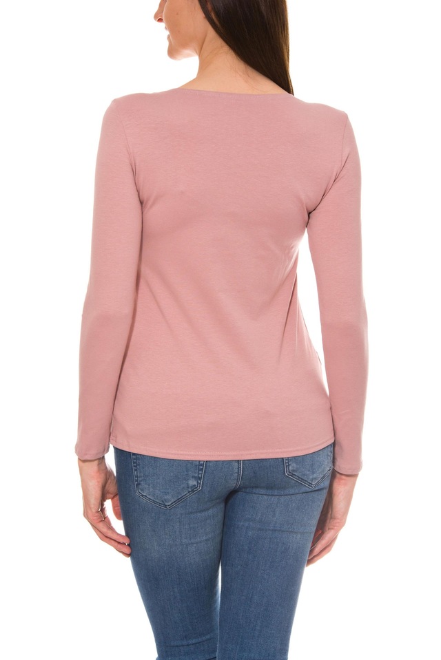 ALKATO Langarmshirt »Damenshirt Alkato Damen Langarm Shirt mit O-Ausschnitt«