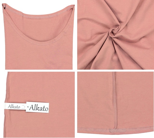 ALKATO Langarmshirt »Damenshirt Alkato Damen Langarm Shirt mit O-Ausschnitt«