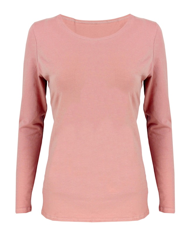 ALKATO Langarmshirt »Damenshirt Alkato Damen Langarm Shirt mit O-Ausschnitt«