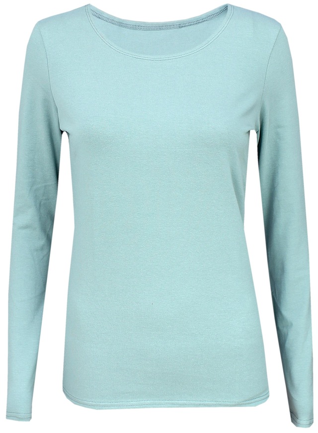 ALKATO Langarmshirt »Damenshirt Alkato Damen Langarm Shirt mit O-Ausschnitt«