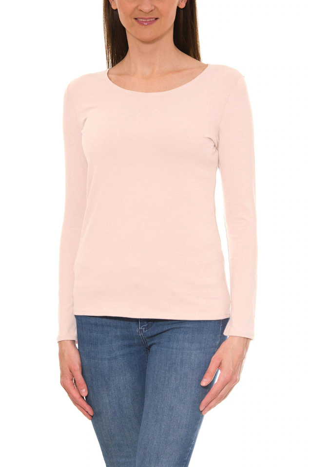 ALKATO Langarmshirt »Damenshirt Alkato Damen Langarm Shirt mit O-Ausschnitt«