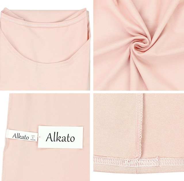 ALKATO Langarmshirt »Damenshirt Alkato Damen Langarm Shirt mit O-Ausschnitt«