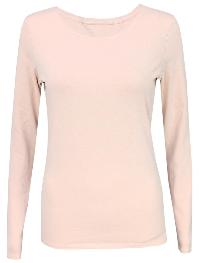 ALKATO Langarmshirt »Damenshirt Alkato Damen Langarm Shirt mit O-Ausschnitt«