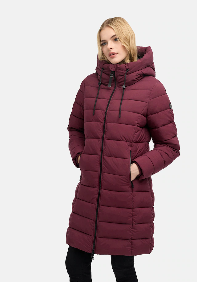 Marikoo Winterjacke »Nanoraa« mit Kapuze Winterjacke mit horizontaler Steppung, hohem Kragen & Kapuze