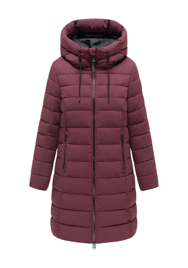 Marikoo Winterjacke »Nanoraa« mit Kapuze Winterjacke mit horizontaler Steppung, hohem Kragen & Kapuze