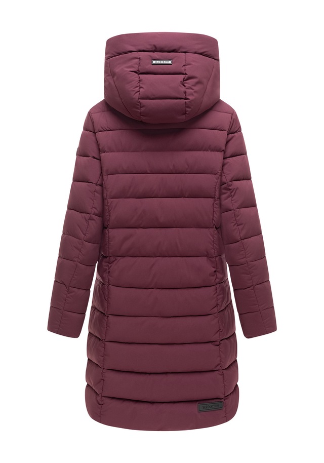 Marikoo Winterjacke »Nanoraa« mit Kapuze Winterjacke mit horizontaler Steppung, hohem Kragen & Kapuze