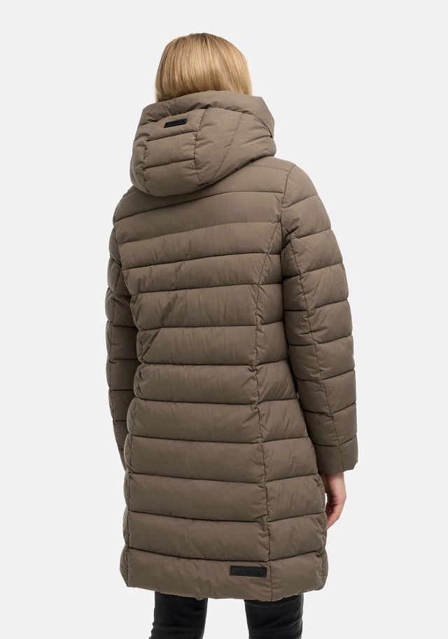 Marikoo Winterjacke »Nanoraa« mit Kapuze Winterjacke mit horizontaler Steppung, hohem Kragen & Kapuze