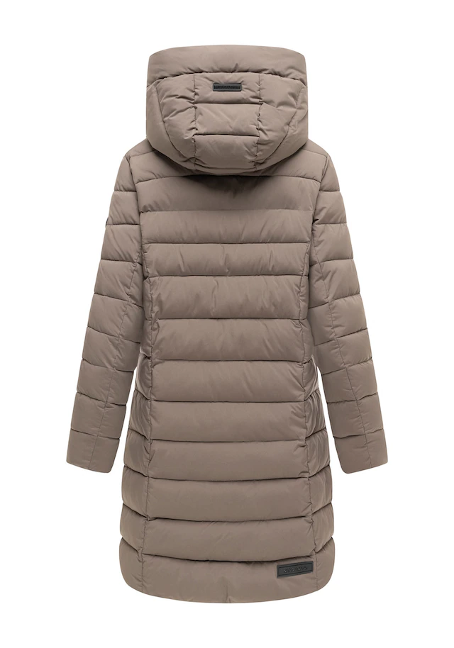 Marikoo Winterjacke »Nanoraa« mit Kapuze Winterjacke mit horizontaler Steppung, hohem Kragen & Kapuze