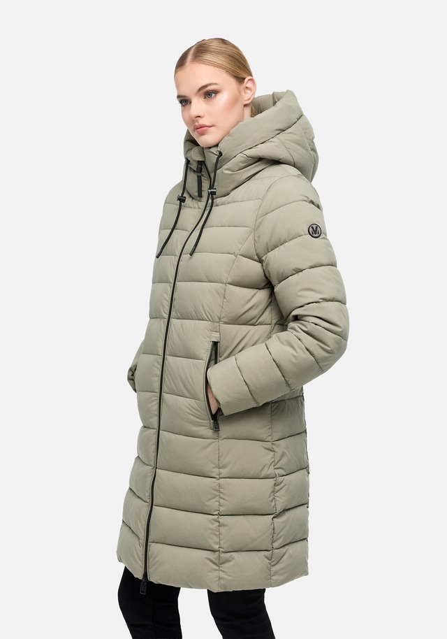 Marikoo Winterjacke »Nanoraa« mit Kapuze Winterjacke mit horizontaler Steppung, hohem Kragen & Kapuze