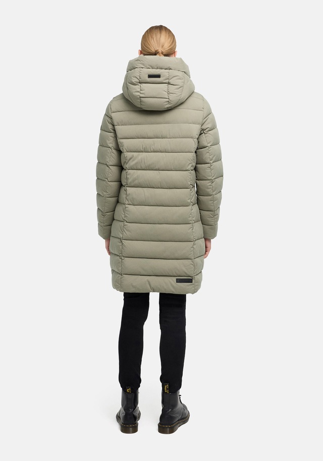 Marikoo Winterjacke »Nanoraa« mit Kapuze Winterjacke mit horizontaler Steppung, hohem Kragen & Kapuze