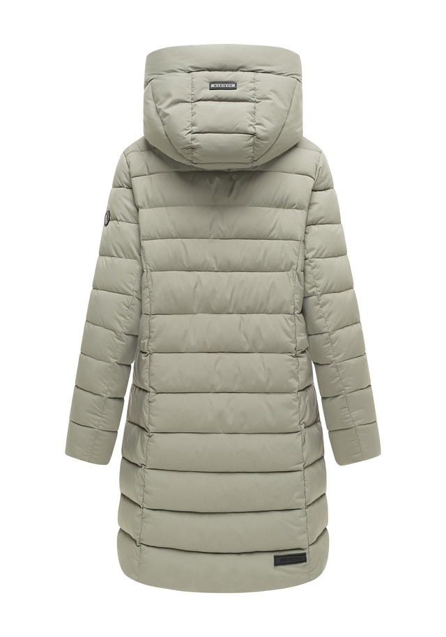 Marikoo Winterjacke »Nanoraa« mit Kapuze Winterjacke mit horizontaler Steppung, hohem Kragen & Kapuze
