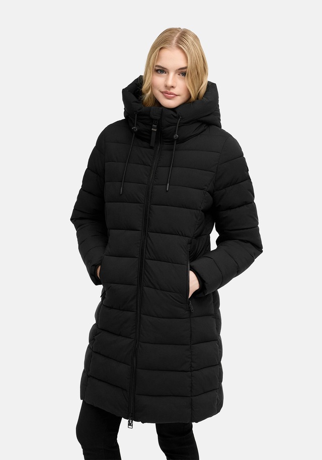 Marikoo Winterjacke »Nanoraa« mit Kapuze Winterjacke mit horizontaler Steppung, hohem Kragen & Kapuze