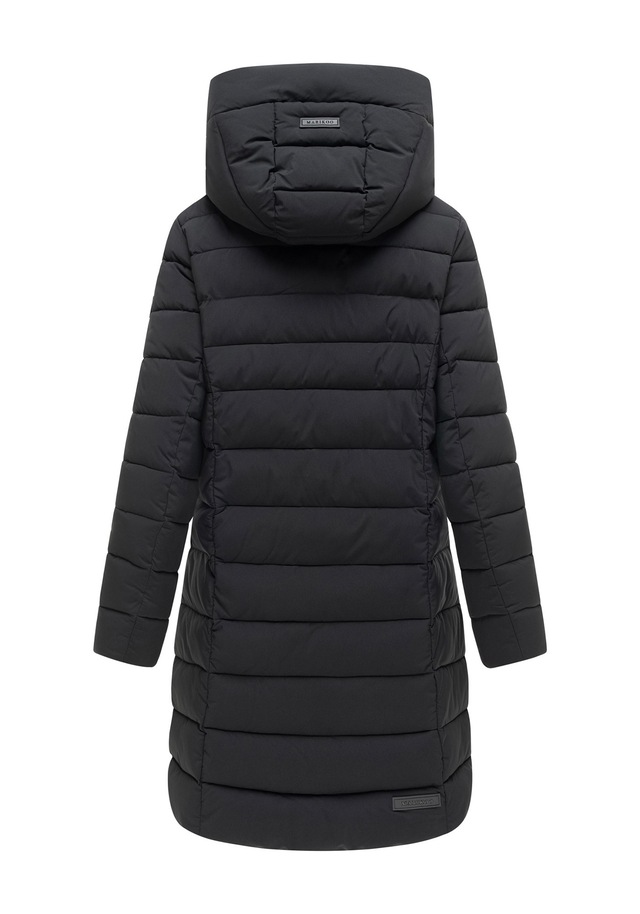 Marikoo Winterjacke »Nanoraa« mit Kapuze Winterjacke mit horizontaler Steppung, hohem Kragen & Kapuze