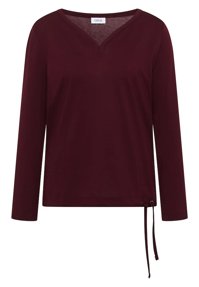 Cecil Langarmshirt mit Tunnelzug am Saum