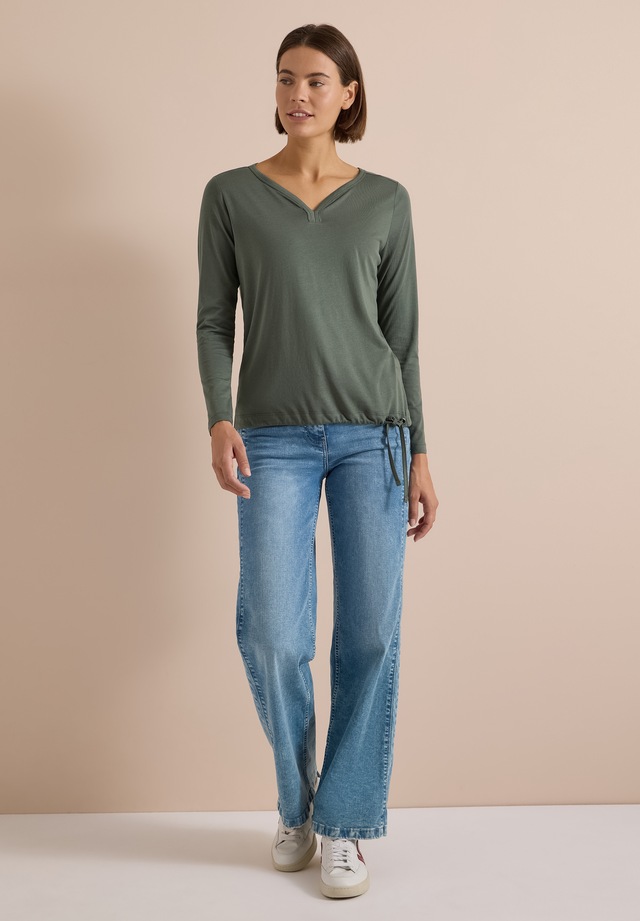 Cecil Langarmshirt mit Tunnelzug am Saum