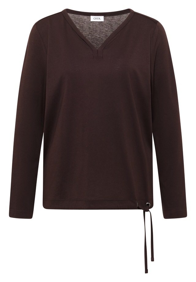 Cecil Langarmshirt mit Tunnelzug am Saum