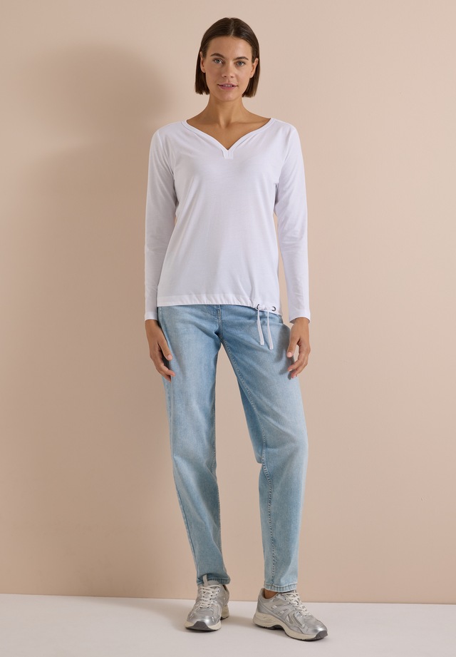 Cecil Langarmshirt mit Tunnelzug am Saum