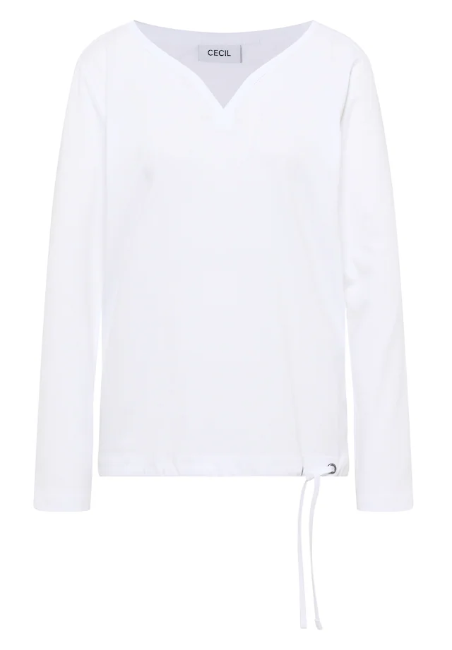 Cecil Langarmshirt mit Tunnelzug am Saum