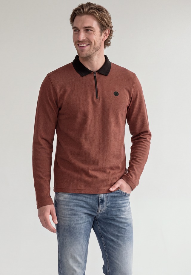 STREET ONE MEN Poloshirt aus reiner Baumwolle