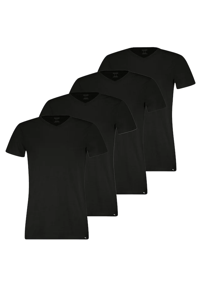 PUMA T-Shirt »T-Shirt V-Neck Tee 4P 4er Pack« 4 Stk.