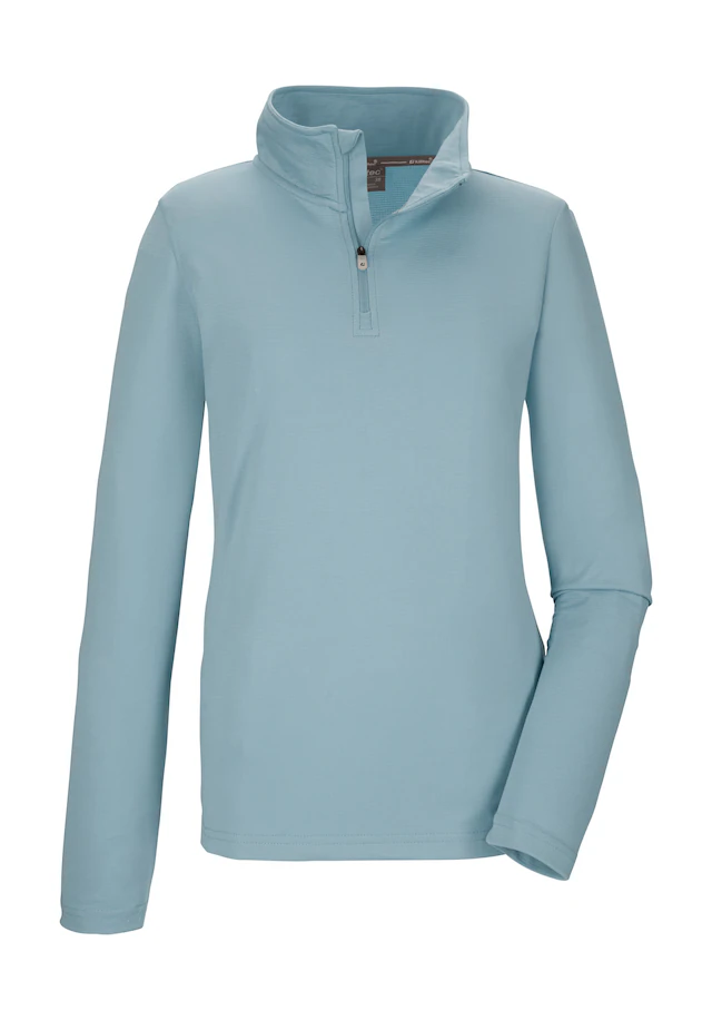 Killtec Langarmshirt »KSW 293 WMN LS SHRT« Langärmliges Stretchshirt mit Stehkragen und Kinnschutz