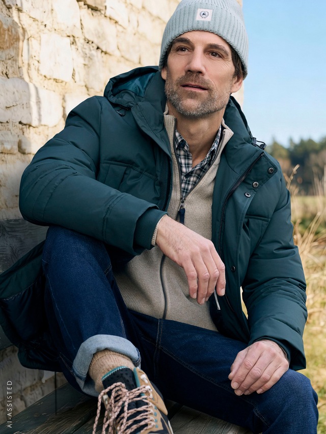 LERROS Steppjacke »Sportive Steppjacke mit Wattierung und abnehmbarer Kapuze« mit Kapuze