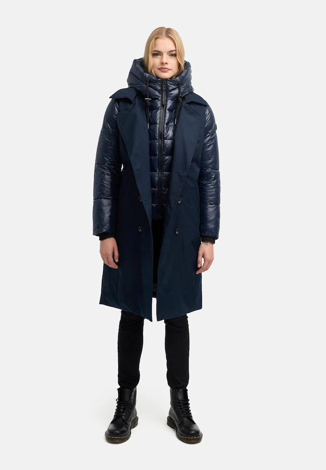 Navahoo Trenchcoat »City-Glow 14« Klassischer Mantel mit herausnehmbarem Stepp-Inlay