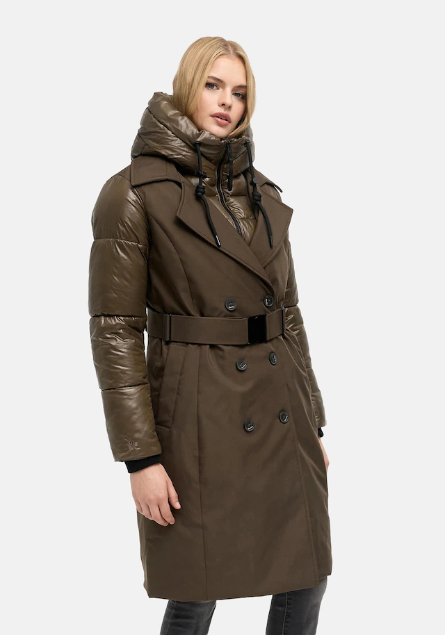Navahoo Trenchcoat »City-Glow 14« Klassischer Mantel mit herausnehmbarem Stepp-Inlay