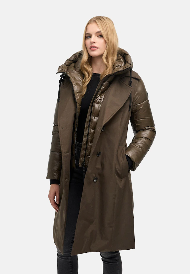 Navahoo Trenchcoat »City-Glow 14« Klassischer Mantel mit herausnehmbarem Stepp-Inlay
