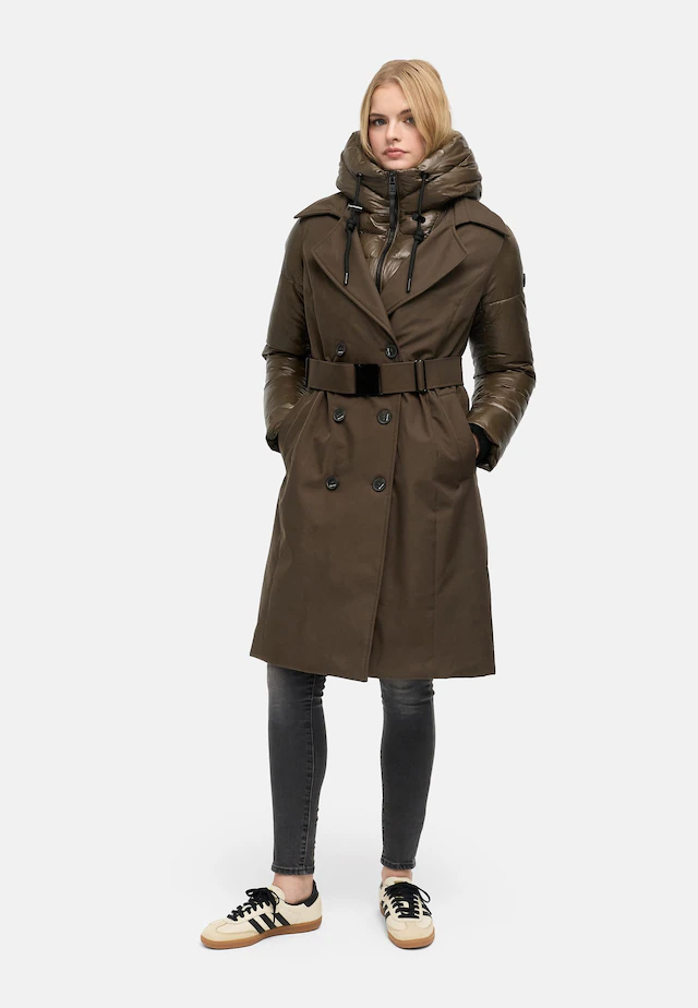 Navahoo Trenchcoat »City-Glow 14« Klassischer Mantel mit herausnehmbarem Stepp-Inlay