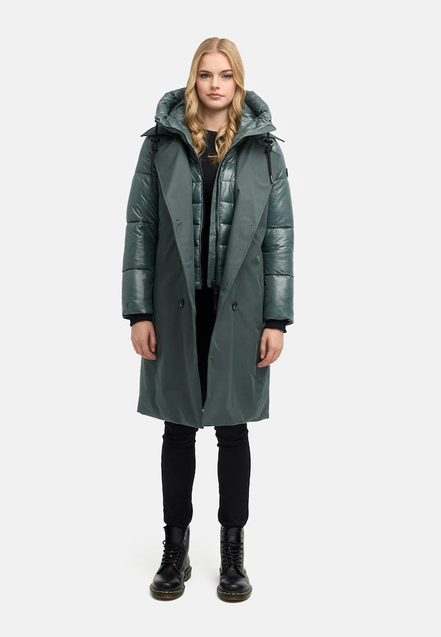 Navahoo Trenchcoat »City-Glow 14« Klassischer Mantel mit herausnehmbarem Stepp-Inlay