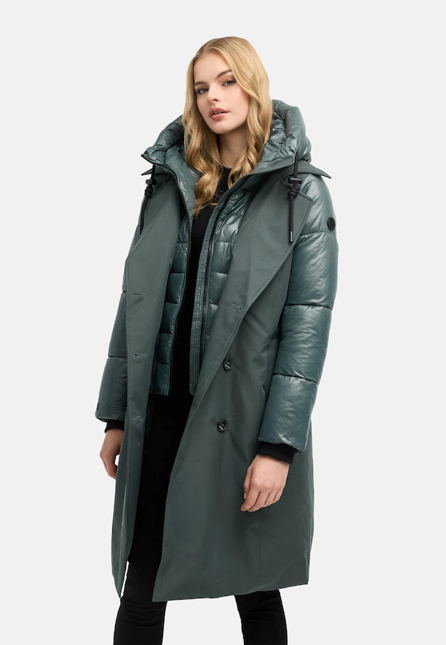 Navahoo Trenchcoat »City-Glow 14« Klassischer Mantel mit herausnehmbarem Stepp-Inlay