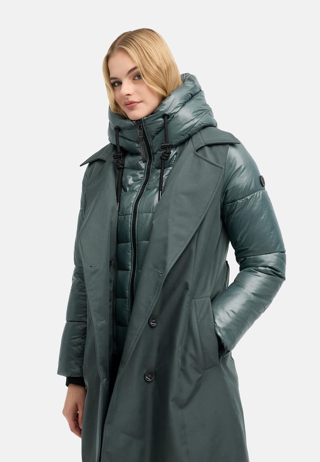 Navahoo Trenchcoat »City-Glow 14« Klassischer Mantel mit herausnehmbarem Stepp-Inlay