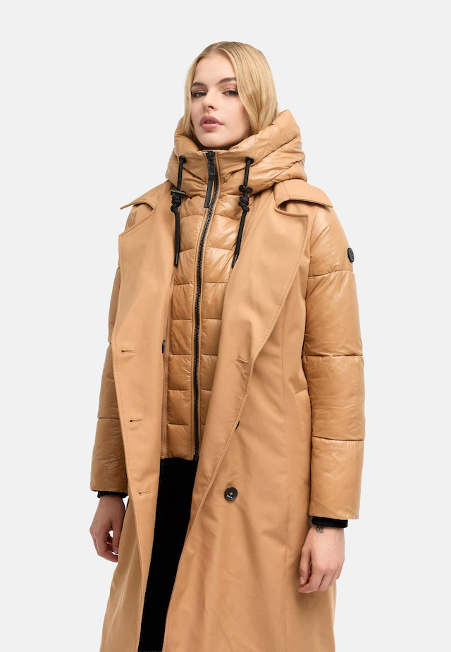 Navahoo Trenchcoat »City-Glow 14« Klassischer Mantel mit herausnehmbarem Stepp-Inlay