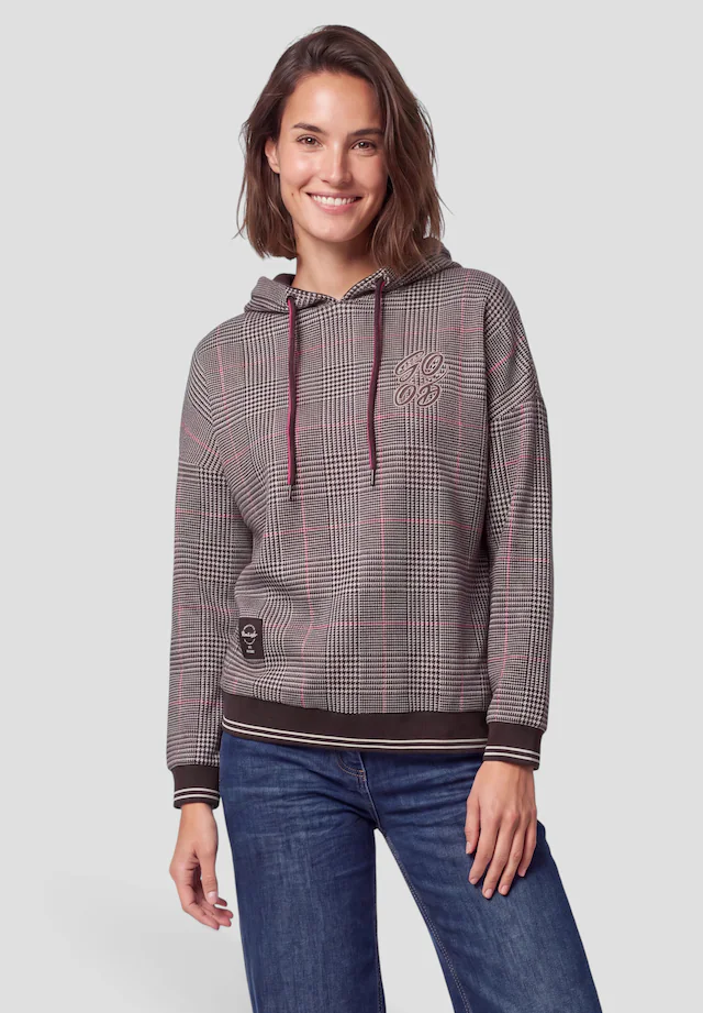 Cecil Langarmshirt mit Kapuze mit Tunnelzugband