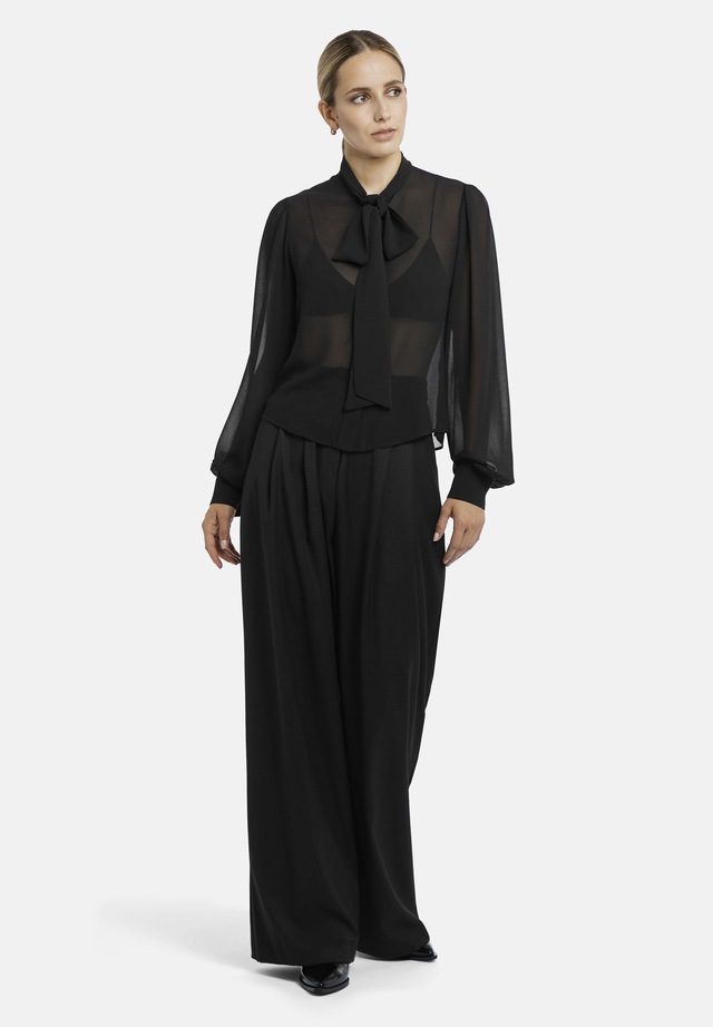 Nicowa Schlupfbluse »Elawi« Chiffonbluse mit Schleifenbindung