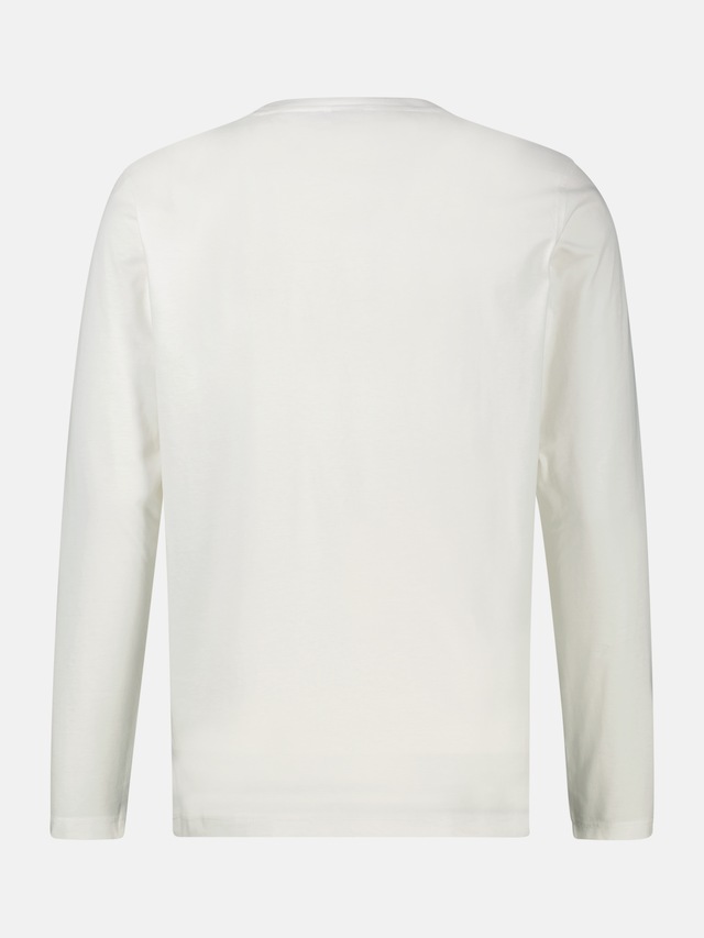 LERROS Langarmshirt »Leichtes Baumwoll-Longsleeve-Shirt mit bequemem Rundkragen«