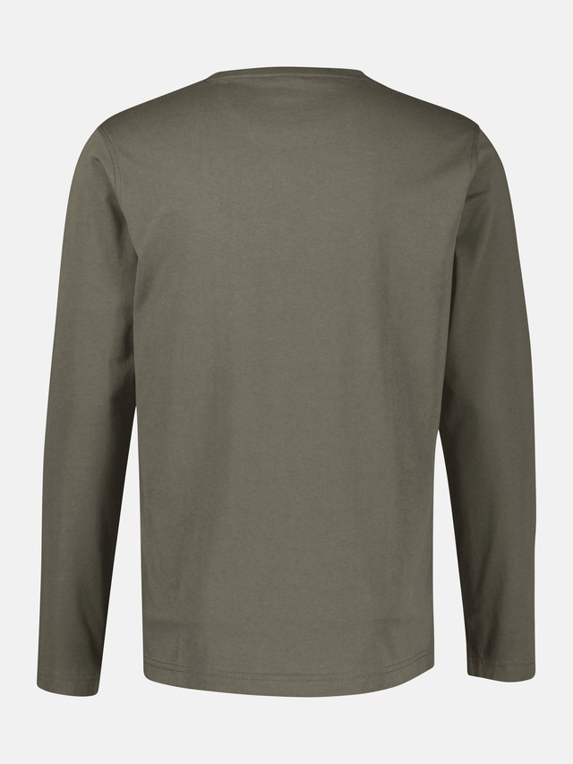 LERROS Langarmshirt »Leichtes Baumwoll-Longsleeve-Shirt mit bequemem Rundkragen«