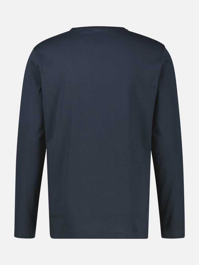 LERROS Langarmshirt »Leichtes Baumwoll-Longsleeve-Shirt mit bequemem Rundkragen«