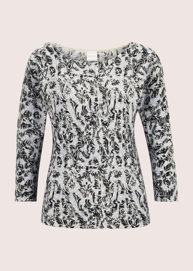 MADELEINE Longpullover »Pullover Kaschmirpullover mit floralem Druck«