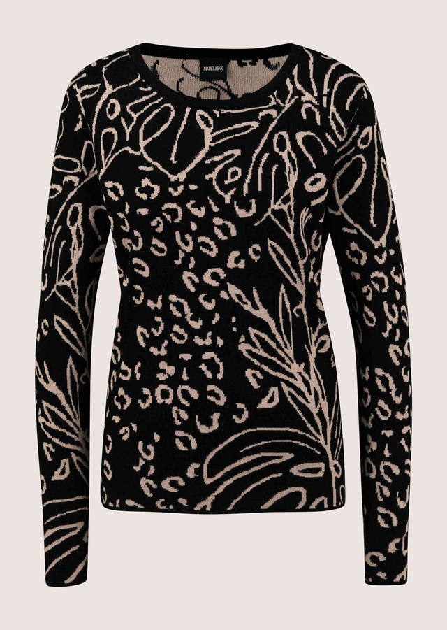 MADELEINE Longpullover »Pullover Feinstrickpullover im Mustermix«