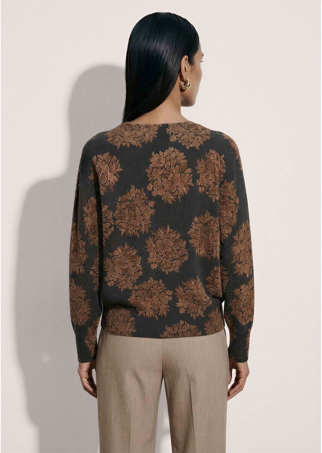 MADELEINE Longpullover »Pullover Kaschmirpullover mit Blüten-Print«