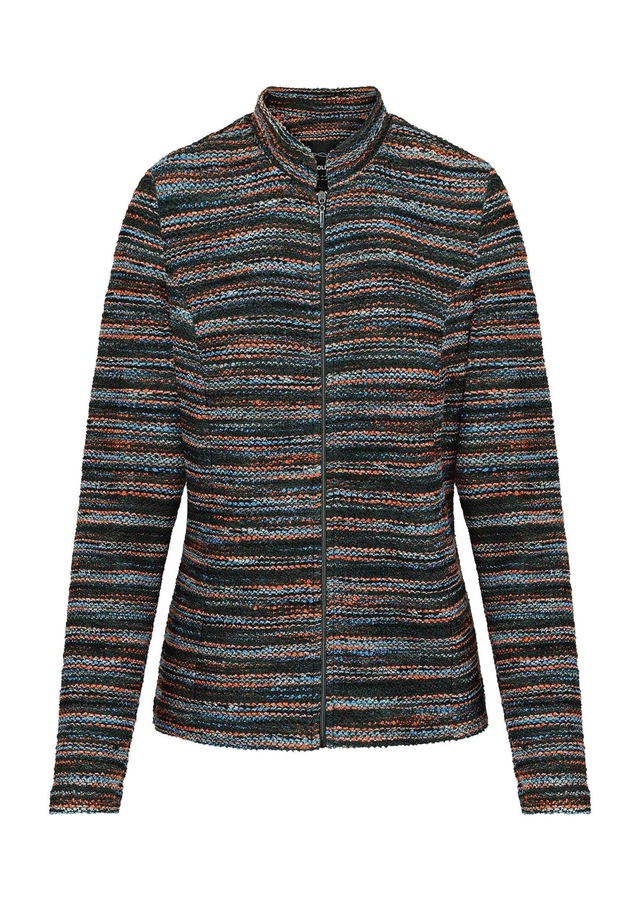 GOLDNER Kurzjacke »Streifenjacke mit Stehkragen« Eingriffstaschen an der Seite