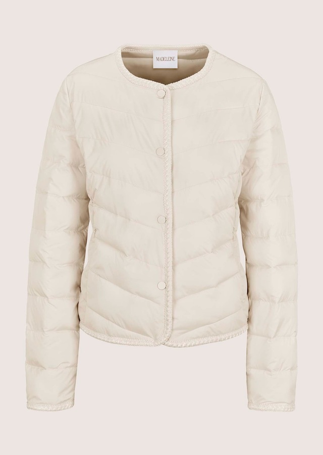 MADELEINE Kurzjacke »Jacke Steppjacke mit bestickter Blende«